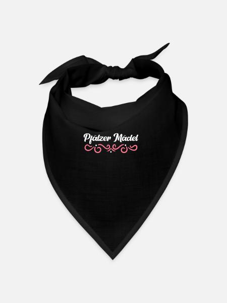 Pfalz Pfälzer Rheinland Pfalz - Bandana Dreieckstuch - Schwarz