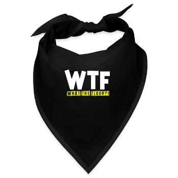 Bodenleger, Fliesenleger, Fliesenleger - Bandana Dreieckstuch - Schwarz - Vorne