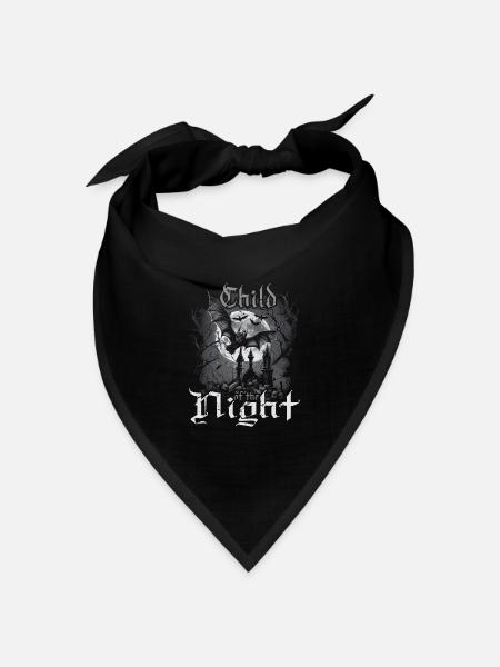 Child Of The Night, Gothic Subculture Emo Vampire - Bandana Dreieckstuch - Schwarz