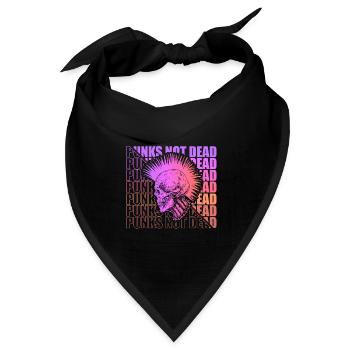 Punk Rock Pogo Anarchie Punks Punk Rocker Punk - Bandana Dreieckstuch - Schwarz - Vorne