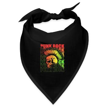 Punk Rock Pogo Anarchie Punks Punk Rocker Punk - Bandana Dreieckstuch - Schwarz - Vorne