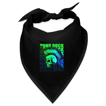 Punk Rock Pogo Anarchie Punks Punk Rocker Punk - Bandana Dreieckstuch - Schwarz - Vorne