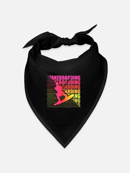 Wakeboard Wakeboarder Wakeboarding Freestyle DNA - Bandana Dreieckstuch - Schwarz