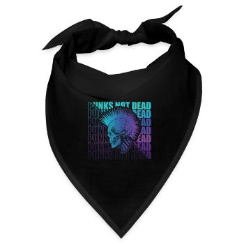 Punk Rock Pogo Anarchie Punks Punk Rocker Punk - Bandana Dreieckstuch - Schwarz - Vorne