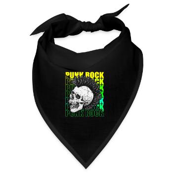 Punk Rock Pogo Anarchie Punks Punk Rocker Punk - Bandana Dreieckstuch - Schwarz - Vorne