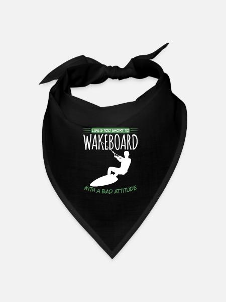 Wakeboarder Wakeboarding Wakeboard - Bandana Dreieckstuch - Schwarz