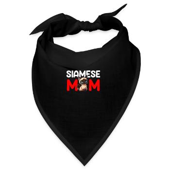 siamese cat - Bandana Dreieckstuch - Schwarz - Vorne