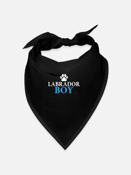 Labrador Liebhaber Geschenke - Bandana Dreieckstuch - Schwarz