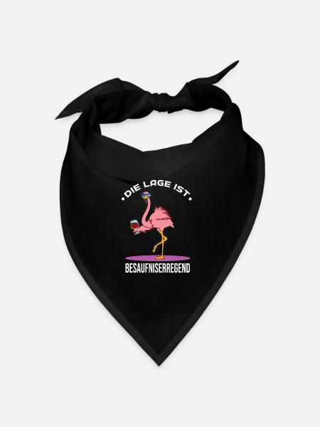Die Lage ist Besaufniserregend - Bandana Dreieckstuch - Schwarz