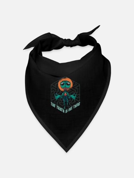 Christ Christentum Cool Außerirdischer Jesus - Bandana Dreieckstuch - Schwarz