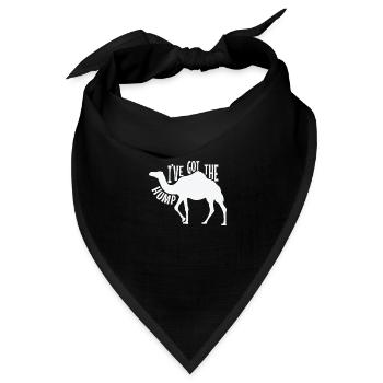 I've got the Hump Kamel Dromedar - Bandana Dreieckstuch - Schwarz - Vorne