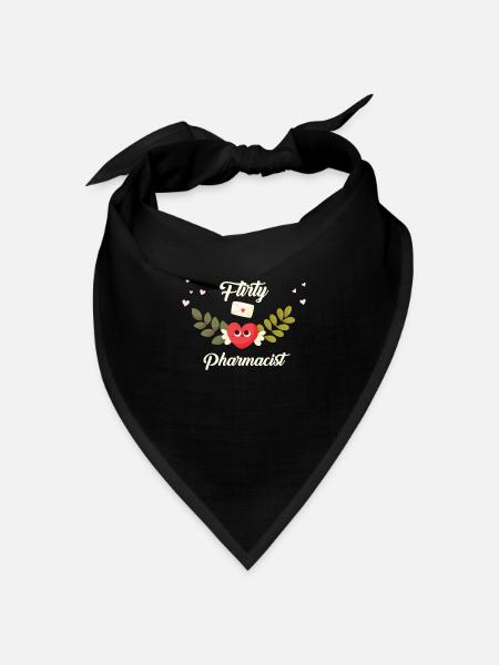 Flirty Apotheker - Bandana Dreieckstuch - Schwarz