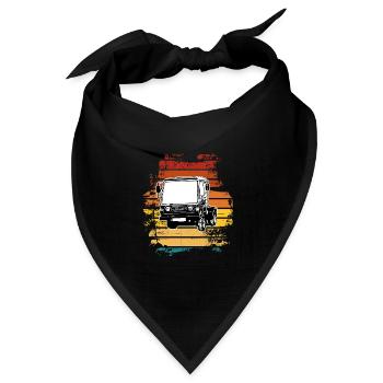 Multicar M25 Multicar Neu Multricar Lastkraftwagen - Bandana Dreieckstuch - Schwarz - Vorne