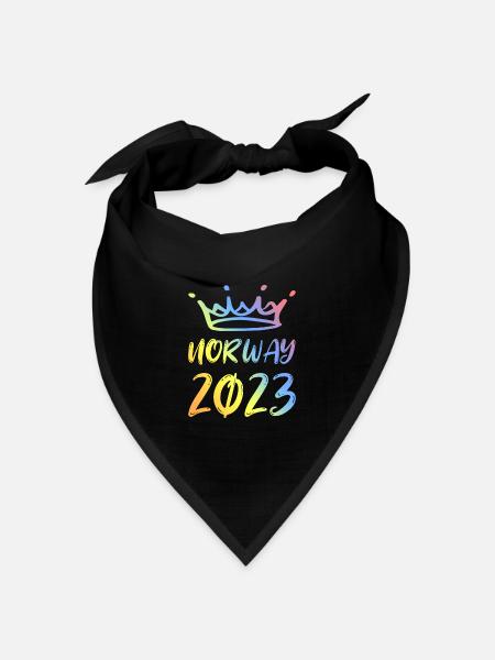 Norway 2023 - Bandana Dreieckstuch - Schwarz