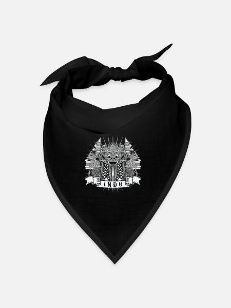 Indo - Bandana Dreieckstuch - Schwarz