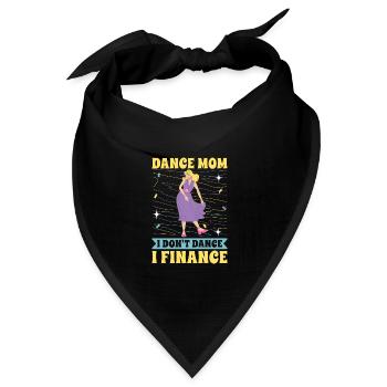 Mom Mutter Mutter Tanz Mutter - Bandana Dreieckstuch - Schwarz - Vorne
