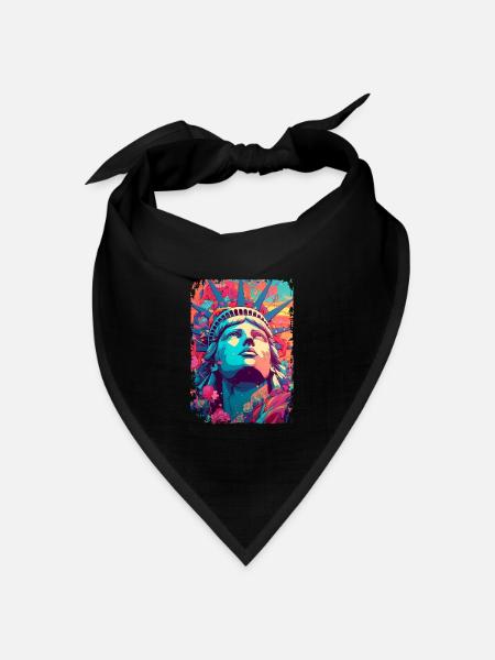 New York - Bandana Dreieckstuch - Schwarz