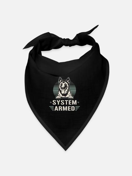 Belgian Malinois System Armed Belgian Shepherd - Bandana Dreieckstuch - Schwarz