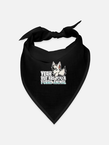 Furry Fandom Fursuits - Bandana Dreieckstuch - Schwarz