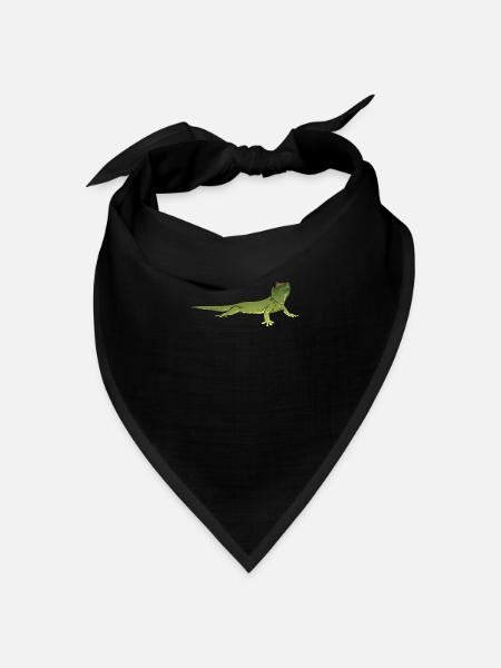Madagaskar Taggecko I Reptilien Motiv für - Bandana Dreieckstuch - Schwarz