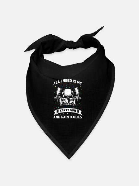 Autolackierer Angebot für Autolackierer - Bandana Dreieckstuch - Schwarz