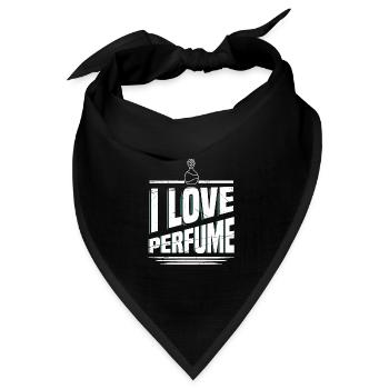 Parfüm Fragrance Perfüm Perfume Parfum Duft - Bandana Dreieckstuch - Schwarz - Vorne