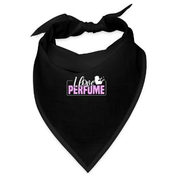 Parfüm Fragrance Perfüm Perfume Parfum Duft - Bandana Dreieckstuch - Schwarz - Vorne
