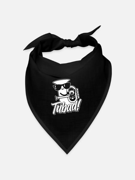 Fanfarenzug Tuba - Bandana Dreieckstuch - Schwarz