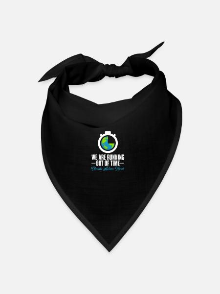 Klimawandel - Bandana Dreieckstuch - Schwarz