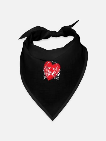 Hundezubehör Pudel Hundebesitzer - Bandana Dreieckstuch - Schwarz