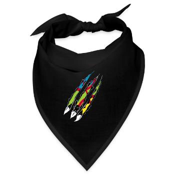 AMAZIGH SYMBOL BERBER Z IMAZIGHEN KABYLISCHES JUWEL - Bandana Dreieckstuch - Schwarz - Vorne