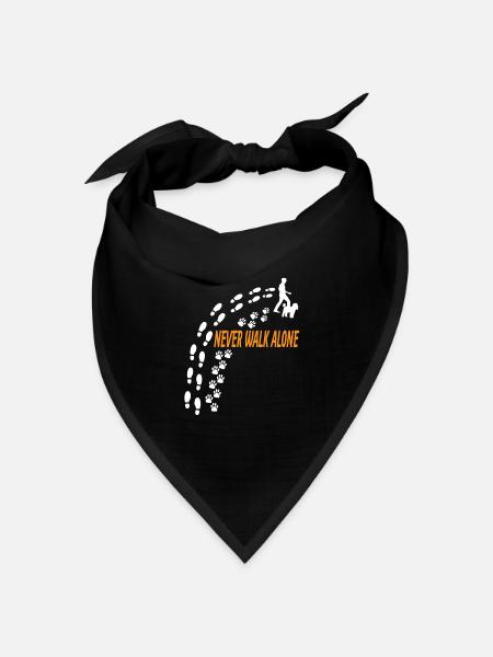 Hundezubehör Pudel Hundebesitzer - Bandana Dreieckstuch - Schwarz