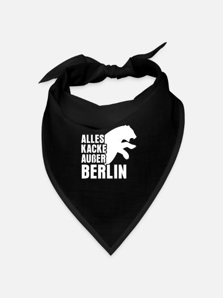 Berlin Spandau Berliner - Bandana Dreieckstuch - Schwarz