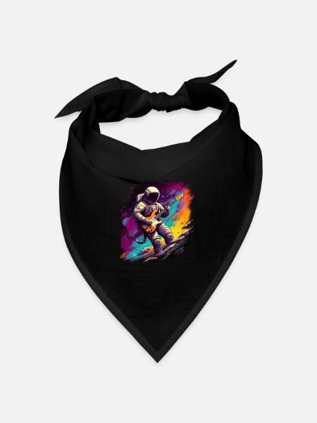 Der beste Gitarrenspieler vom ganzen Universum - Bandana Dreieckstuch - Schwarz