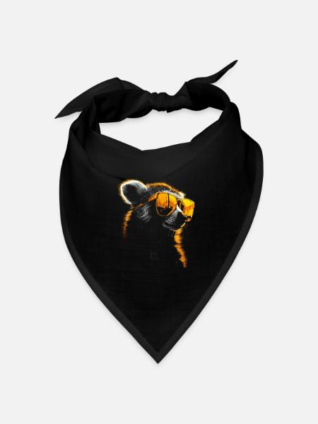 Lemur Sonnenbrille - Bandana Dreieckstuch - Schwarz