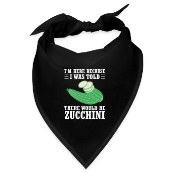 Zucchini - Bandana Dreieckstuch - Schwarz - Vorne