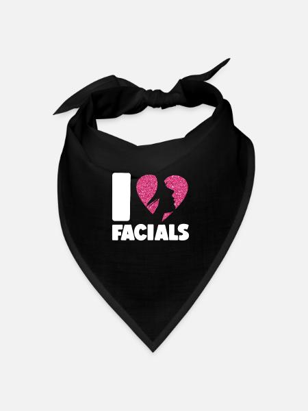 Cute Esthetician Skincare - Bandana Dreieckstuch - Schwarz