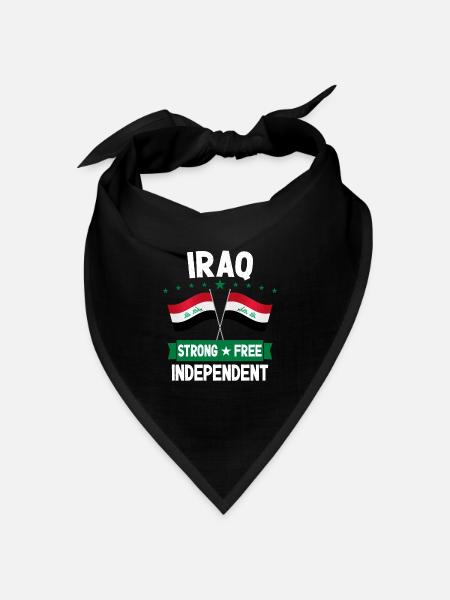 Irak - Bandana Dreieckstuch - Schwarz