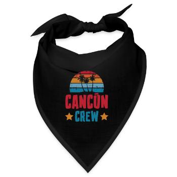 Cancun Crew - Bandana Dreieckstuch - Schwarz - Vorne