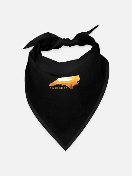 North Carolina - Bandana Dreieckstuch - Schwarz