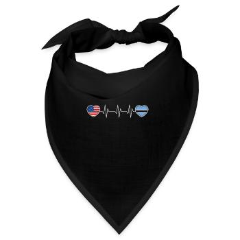 Botswana - Bandana Dreieckstuch - Schwarz - Vorne