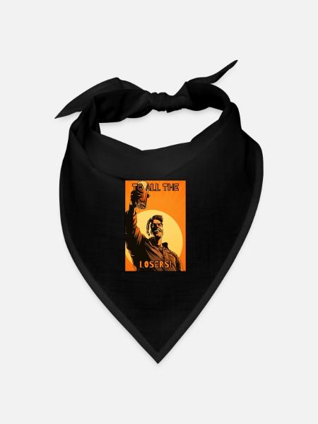 Ein Hoch auf alle Verlierer - Bandana Dreieckstuch - Schwarz