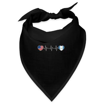 Guatemala - Bandana Dreieckstuch - Schwarz - Vorne