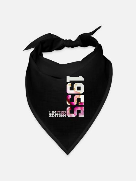 71. GEBURTSTAG 71 JAHRE LIMITED EDITION 1955 - Bandana Dreieckstuch - Schwarz