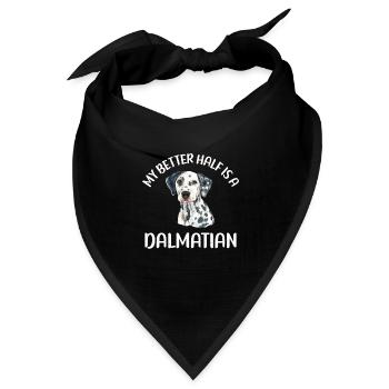 Gifts for Dalmatian Lovers - Bandana Dreieckstuch - Schwarz - Vorne