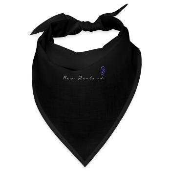 Neuseeland - Bandana Dreieckstuch - Schwarz - Vorne
