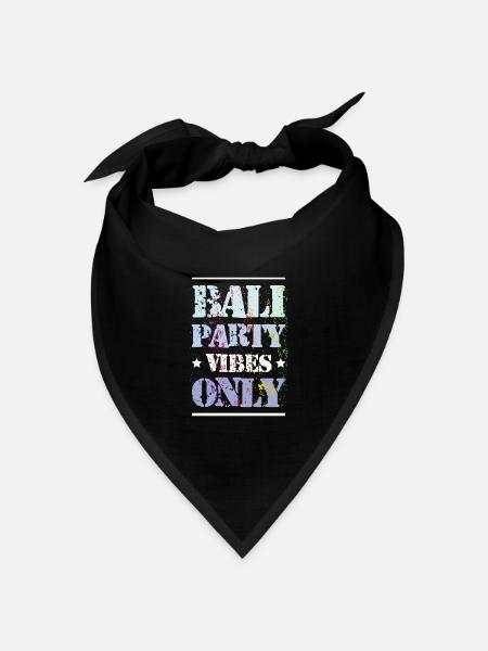 Bali Party Vibes - Bandana Dreieckstuch - Schwarz