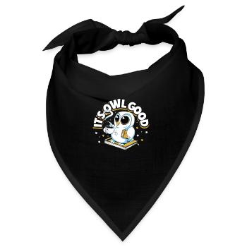 Owl Cute Owl Owl Lover just a Boy who loves owls - Bandana Dreieckstuch - Schwarz - Vorne