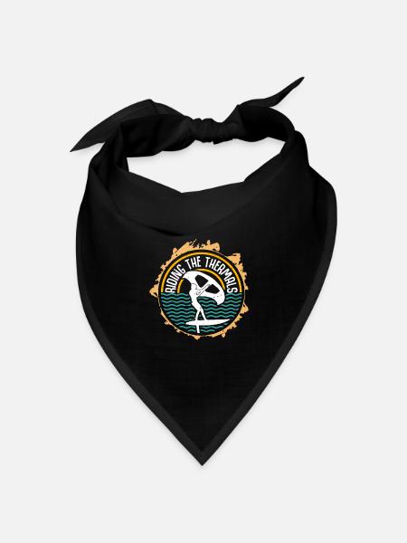 Riding the Thermals Hydrofoil Wingfoil Wingfoiling - Bandana Dreieckstuch - Schwarz