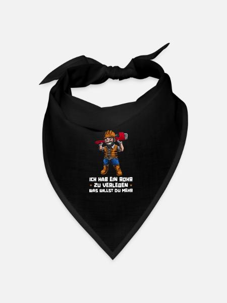 Rohrleitungsbauer Witzig - Bandana Dreieckstuch - Schwarz
